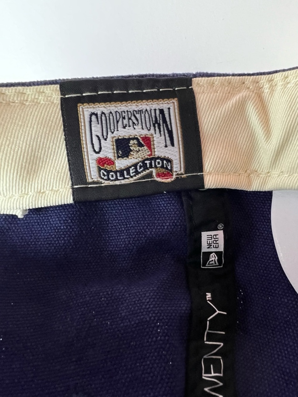 Boston Red Sox Hat New Era 9TWENTYThe League Tan Blue TEXTURE Cap Strap Adjust - Picture 10 of 11